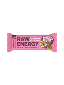 Raw Energy Bar - Passion Fruit & Coconut 50g Bombus