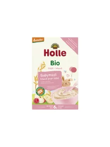 Organic Holle baby fruit muesli in a cardboard packaging of 250g