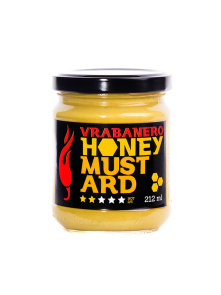 Volim ljuto vrabanero honey mustard with chilli peppers in a glass jar of 212ml