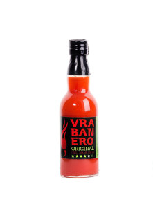 Volim ljuto vrabanero original chilli sauce in a 100ml glass bottle