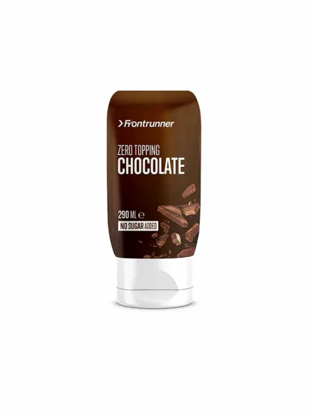 Frontrunner zero topping chocolate in a squeeze bottle of 290ml