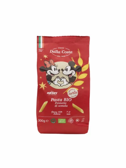 Probios organic durum wheat Disney pasta in a packaging of 300g