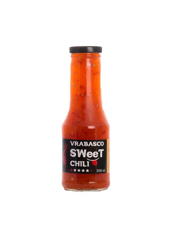 Volim ljuto vrabasco sweet chilli sauce in a 300ml glass bottle