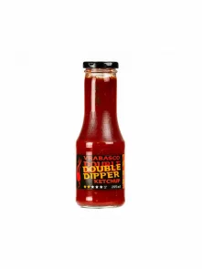 Volim ljuto vrabasco ketchup double dipper in a 300ml glass bottle