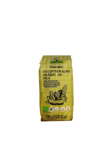 Green Life whole grain spelt flour in a packaging of 500g