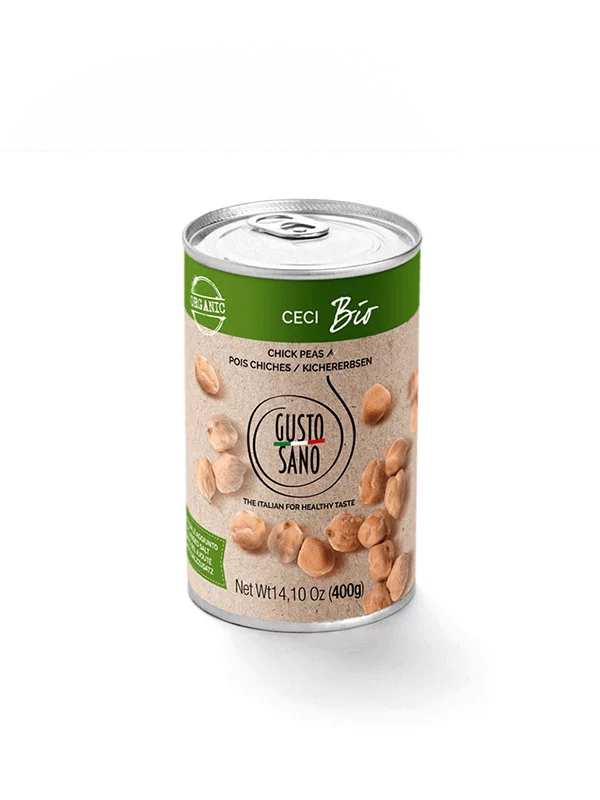 Gusto Sano organic canned chickpeas 400g