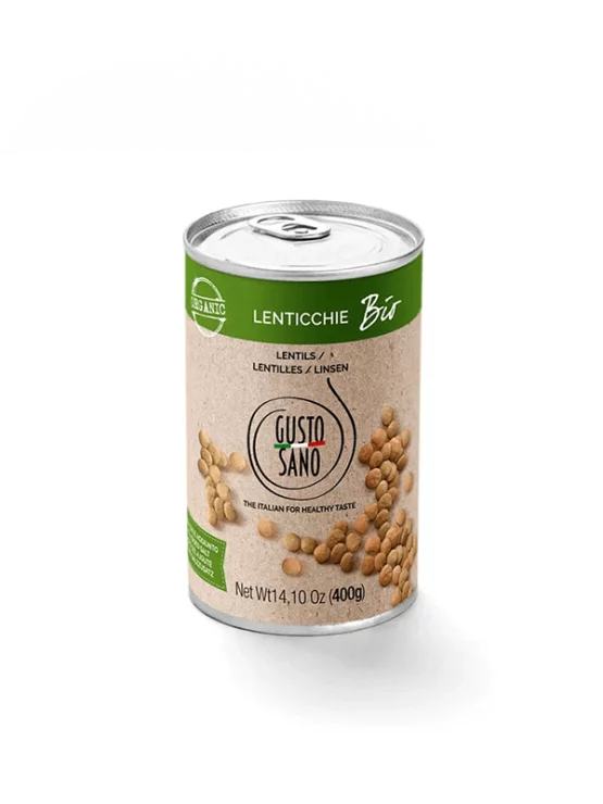Gusto Sano organic canned lentils 400g