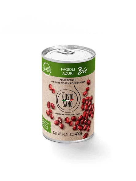 Gusto Sano organic canned adzuki beans 400g