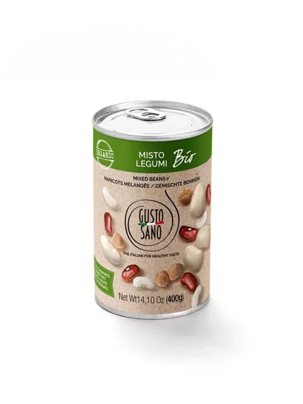 Gusto Sano organic canned mixed beans 400g