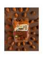 Nutrigold organic almonds in a transparent plastic container of 250 grams