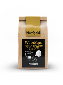 Nutrigold organic wheat flour type 500 in a packaging of 1000g
