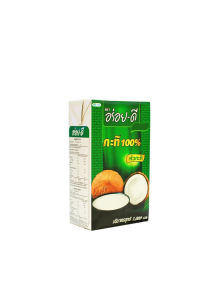 Authentic Thai coconut milk in a cardboard packaging of 1000ml