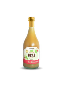 Nutrigold apple cider vinegar in a clear bottle of 0,75l