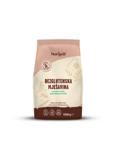 Nutrigold gluten free flower mix in a 1000 gram bag