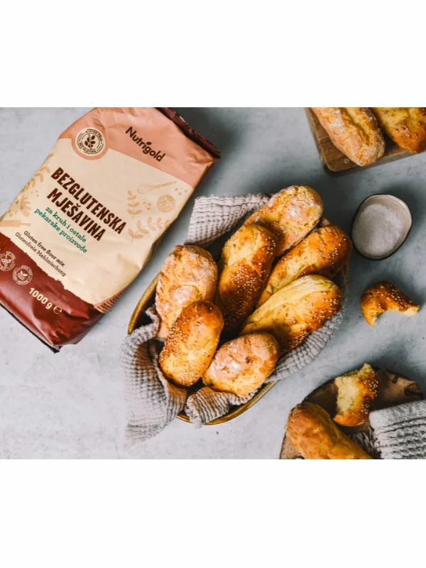 Gluten Free Flour Mix For Bread and Baked Goods - 1000g Nutrigold