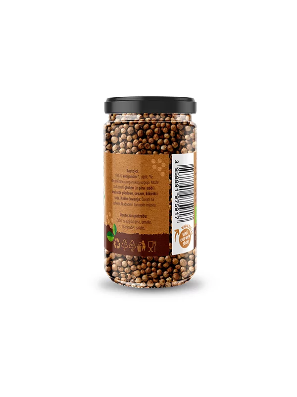 Whole Coriander Jar - Organic 30g Nutrigold