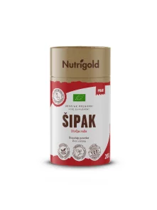 Nutrigold organic rosehip powder in brown 200g packaging