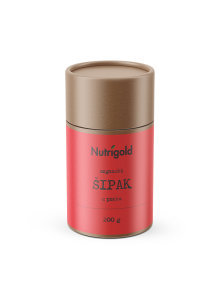 Nutrigold organic rosehip powder in brown 200g packaging