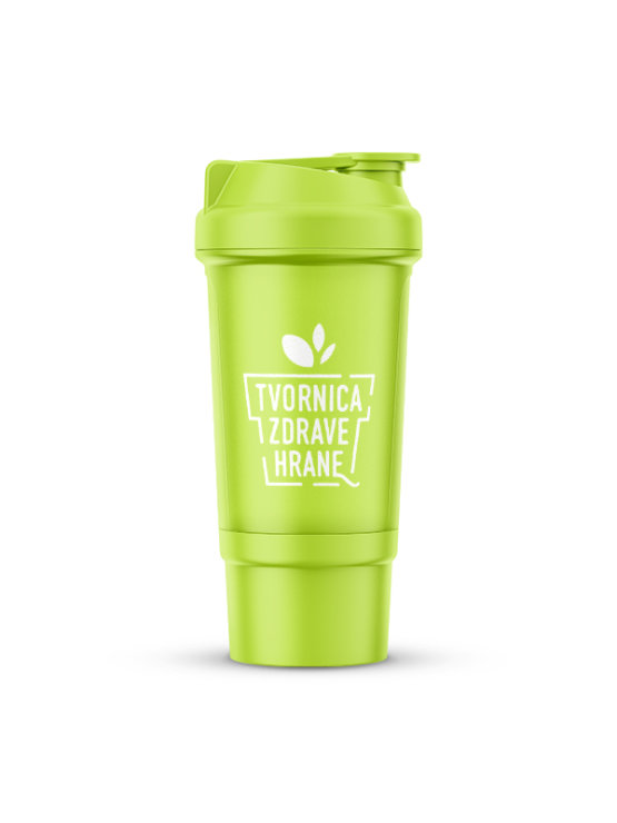 Nutrigold green smart shaker with storage compartment 500ml