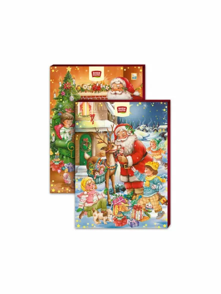 Rosengarten organic advent calendar with 24 chocolate figurines in Christmas packaging of 75 grams