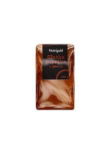 Nutrigold sweet paprika powder in transparent packaging of 200 grams
