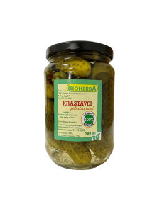 BioHerba apple cider vinegar pickles in a glass jar of 720ml