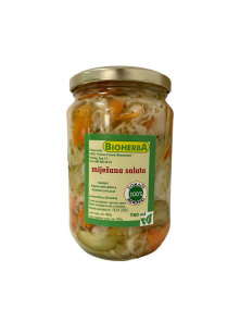 BioHerba pickled vegetables in a glass jar of 720ml