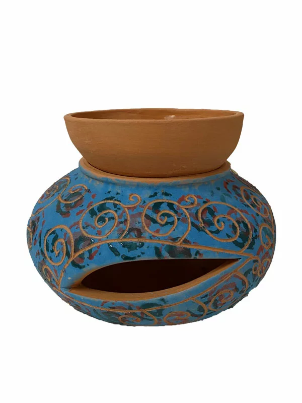 Atelier Berga Aromalampa kugla srednja plave boje