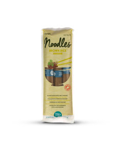 Terrasana organic brown rice noodles with wakame algae in a 250g packaging