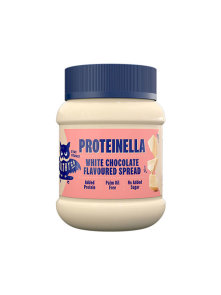 HealthyCo Proteinella white chocolate spread in a plastic jar of 400g
