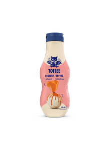 HealthyCo toffee dessert topping in a plastic packaging of 250ml with dispenser