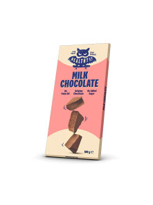 HealthyCo milk chocolate without added sugar in a recyclable packaging of 100g