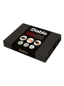Diablo chocolate pralines with no added sugar in a box of 115g
