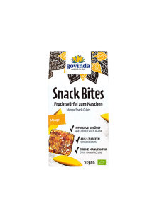 Govinda organic mango snack bites in a cardboard packaging of 100g