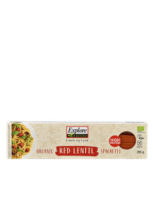 Organic Explore Cuisine red lentil spaghetti in a 250g packaging
