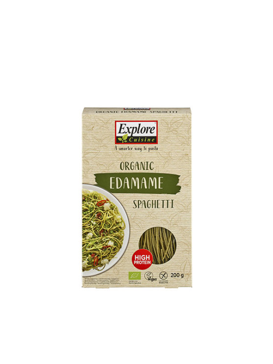 Organic Explore Cuisine edamame spaghetti pasta in a 200g packaging