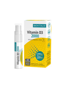 Biovitalis vitamin D3 oral spray in family packaging of 20ml