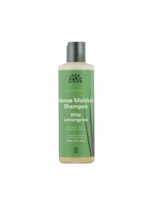 Urtekram intense moisture hair shampoo in a green bottle of 250ml