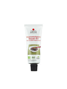 Arche organic wasabi paste in a white tube packaging of 50g