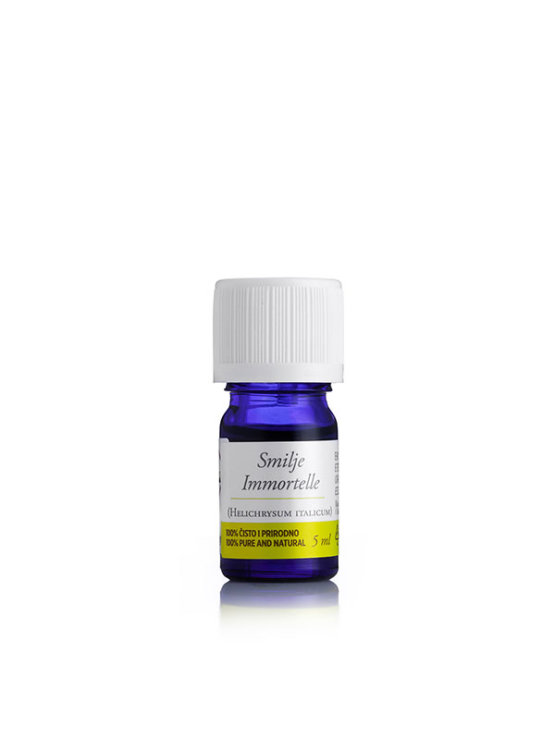 Immortelle essential oil in a 5ml bottle