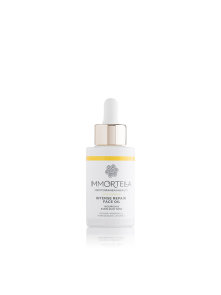 Immortella intense anti ageing face serum in a glass bottle of 30ml