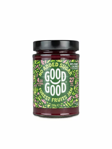 Via Healthy forest fruits jam in a glass jar of 330g