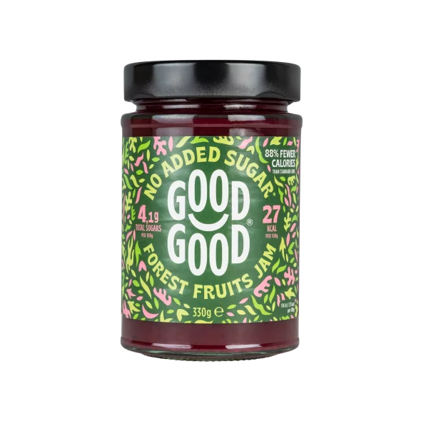 Via Healthy forest fruits jam in a glass jar of 330g
