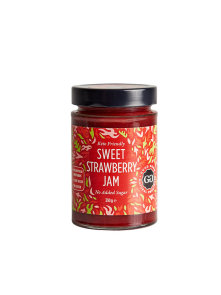 Via Healthy sweet strawberry jam in a glass jar of 330g