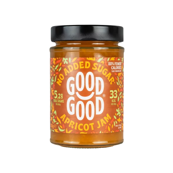 Via Healthy sweet apricot jam in a glass jar of 330g