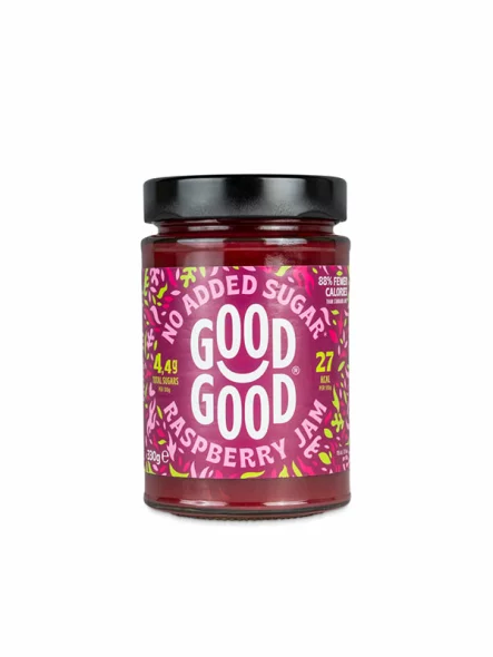 Via Healthy raspberry jam in a glass jar of 330g