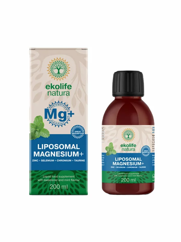 Ekolife Natura liposomal magnesium + in a 200ml packaging