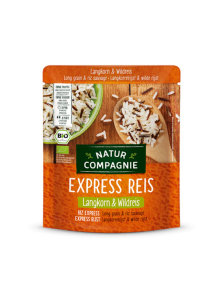 Natur Compagnie organic long grain and wild express rice in a 250g packaging bag