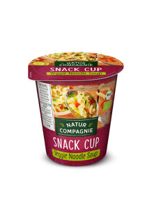 Organic Natur Compagnie veggie noodle snack cup in a packaging of 50g