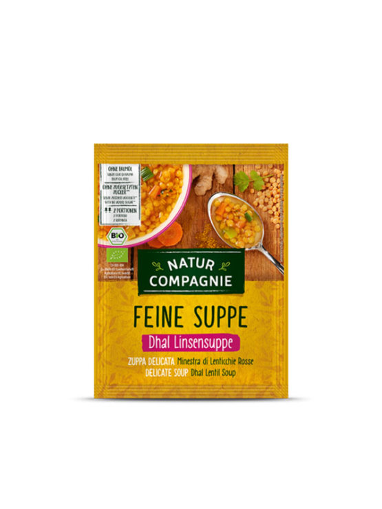 Natur Compagnie organic dhal lentil soup in a 60g packaging